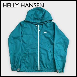 ヘリーハンセン(HELLY HANSEN)の【HELLY HANSEN】ナイロンジャケット 刺繍ロゴ パーカー L US古着(ナイロンジャケット)