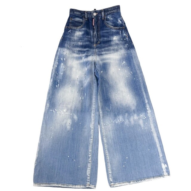 DSQUARED2 ディースクエアード デニムパンツ ペイント ウォッシュ加工