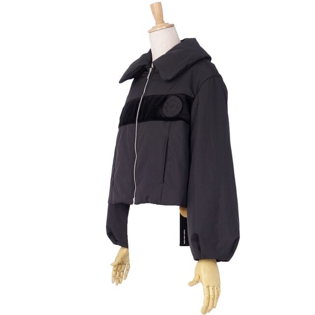 未使用 フォクシー FOXEY ジャケット ブルゾン SHORT COAT CREMA クレマ 中綿入り ジップアップ 43085 アウター レディース 38(M相当) ブラック
