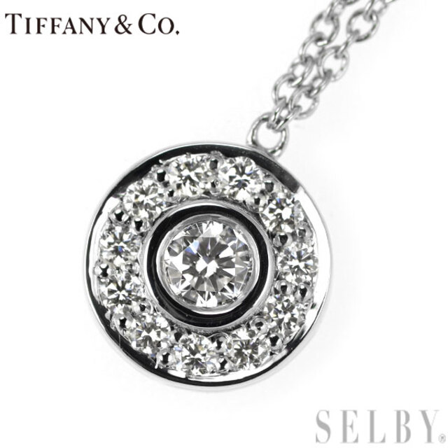 Tiffany & Co. - ティファニー Pt950 ダイヤモンド ペンダントネックレス サークレット