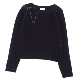 美品　SAINTLAURENT サンローランパリ　ブラックレース　プルオーバー