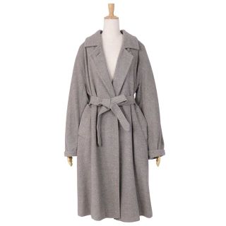 マックスマーラ(Max Mara)の美品 マックスマーラ Max Mara コート カシミヤ 白タグ オーバーサイズ ロングコート レディース アウター JI38 USA4 FB36(S相当) グレー(その他)