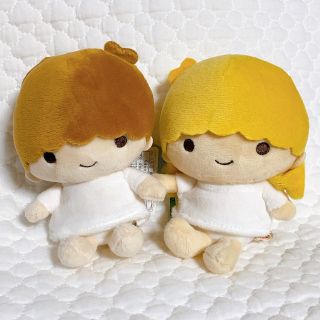 リトルツインスターズ(リトルツインスターズ)のキキララ　リトルツインスターズ　70'sビーンドール　マスコット　ぬいぐるみ(ぬいぐるみ)