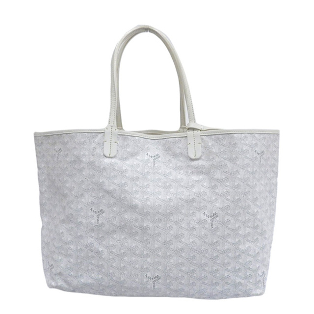 中古】 GOYARD ゴヤール サンルイPM トートバッグ ホワイト PVC gy ...