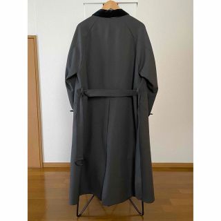 Premium Line SUNSEA 18AW POLYYS WOOL COAT グレー タグ