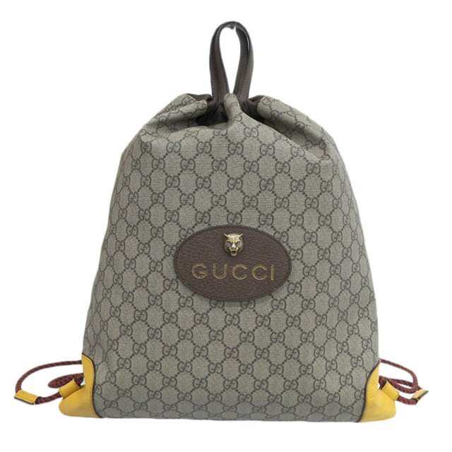 最新最全の Gucci 【中古】 - Gucci グッチ gy PVC ブラウン リュック