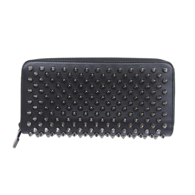 直売直送 Christian Louboutin ルブタン レザー スパイクスタッズ