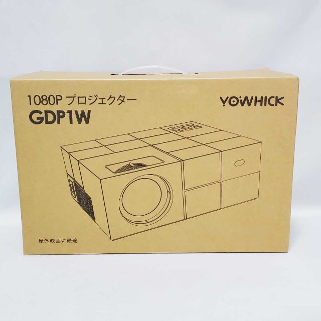 美品 YOWHICK 5GWiFi プロジェクター 小型 GDP1W グレーの通販 by
