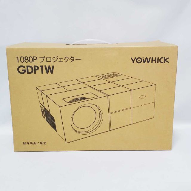 美品 YOWHICK 5GWiFi プロジェクター 小型 GDP1W グレー スマホ/家電/カメラのテレビ/映像機器(プロジェクター)の商品写真