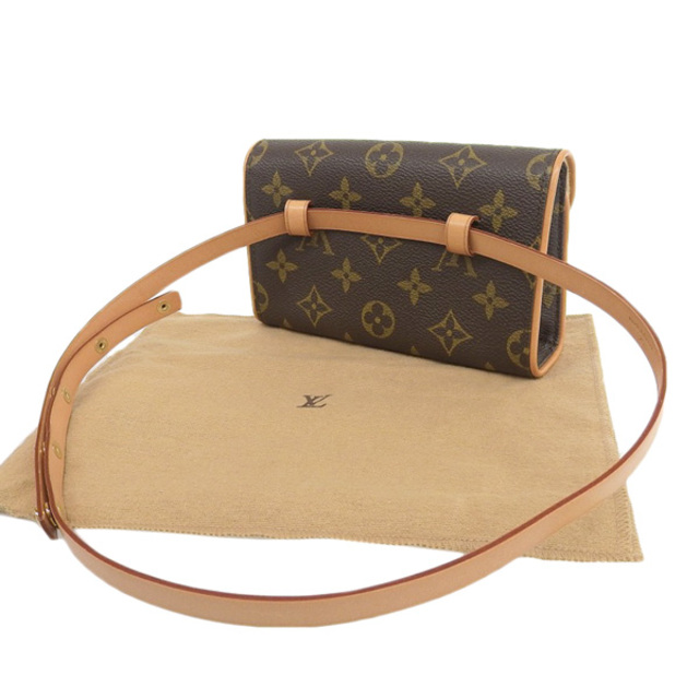 【中古】 LOUIS VUITTON ルイヴィトン モノグラム ポシェット フロランティーヌ ウエストポーチ ベルトバッグ ブラウン PVC gy
