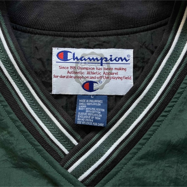 ナイロンジャケットチャンピオン　ナイロンプルオーバージャケット　ビッグロゴ　Lサイズ　ゲームシャツ