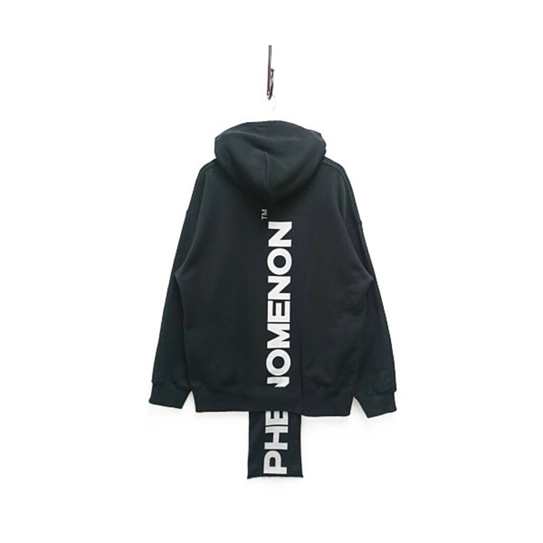 PHENOMENON フェノメノン 22AW 品番 ILLCS22A-003 バッグ ロゴ スウェット パーカー ブラック L 正規品 / 29732