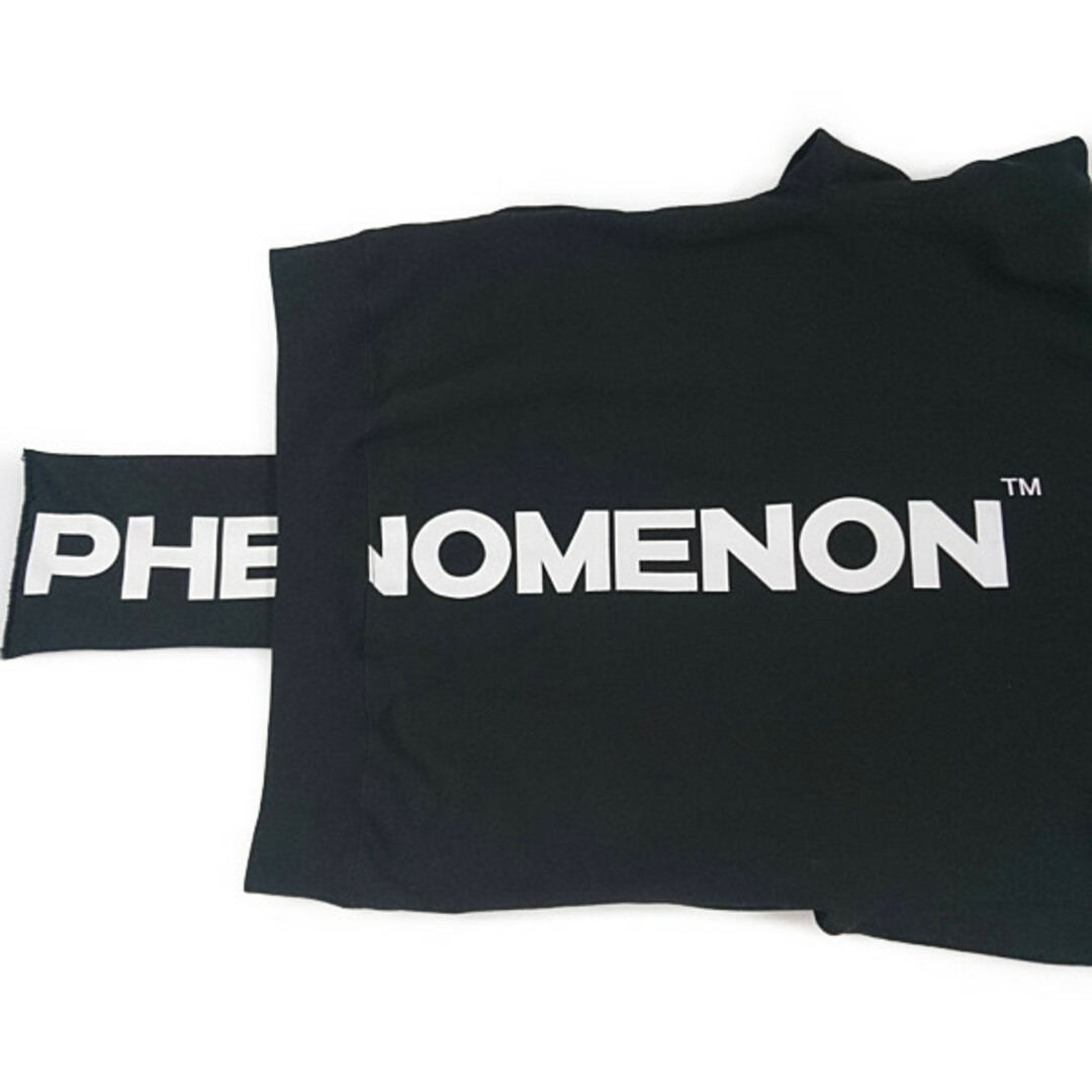 PHENOMENON フェノメノン 22AW 品番 ILLCS22A-003 バッグ ロゴ スウェット パーカー ブラック L 正規品 / 29732