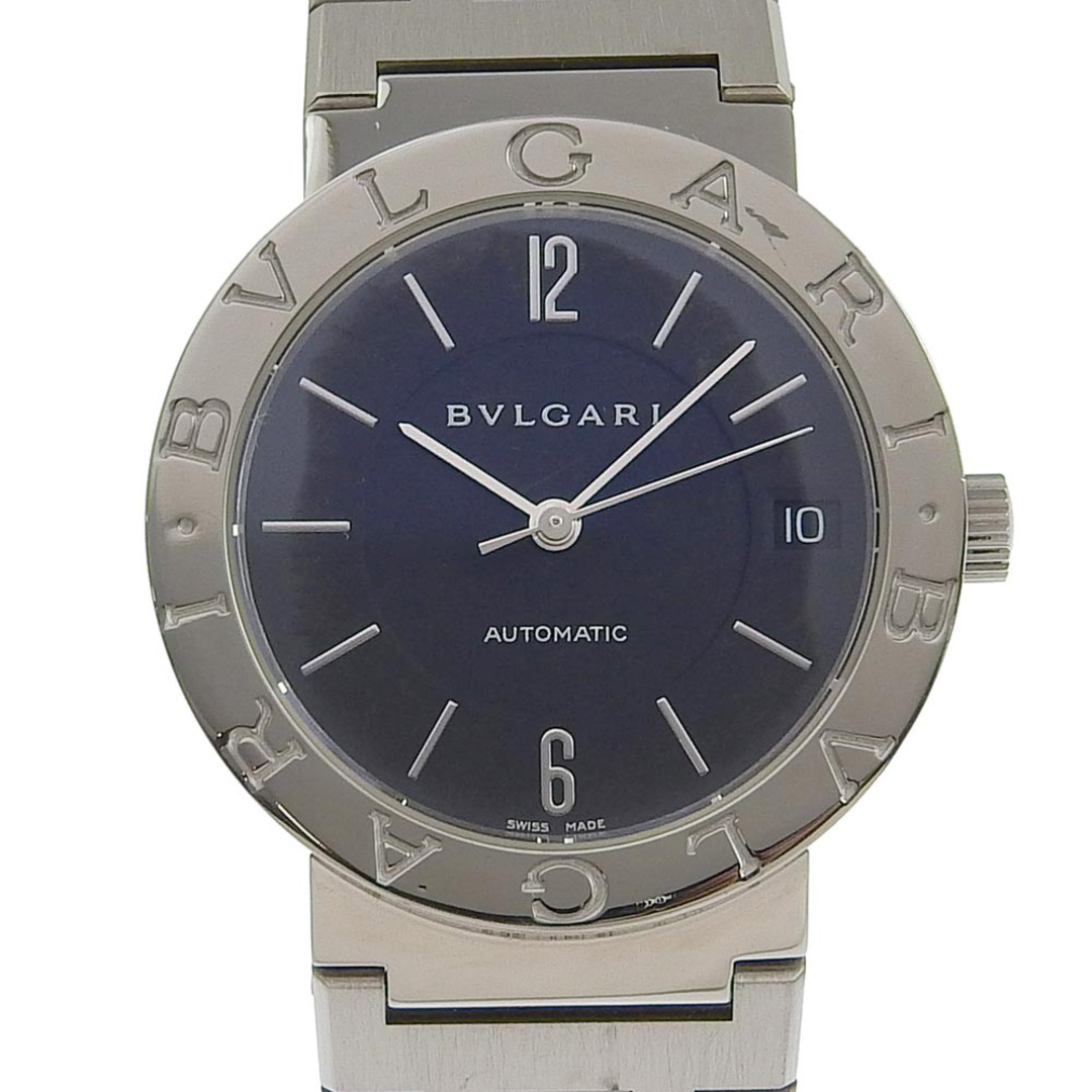 BVLGARI - 【BVLGARI】ブルガリ ブルガリブルガリ BB33SSAUTO ステンレススチール シルバー 自動巻き メンズ 黒文字盤 腕時計