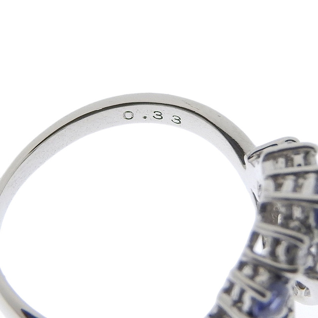 TASAKI(タサキ)の【TASAKI】タサキ Pt900プラチナ×ダイヤモンド×トパーズ 10号 シルバー レディース リング・指輪 レディースのアクセサリー(リング(指輪))の商品写真