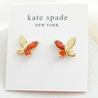 ケイトスペードニューヨーク(kate spade new york)のNEW【新品】kate spade ケイトスペード ピアス　レッド(ピアス)