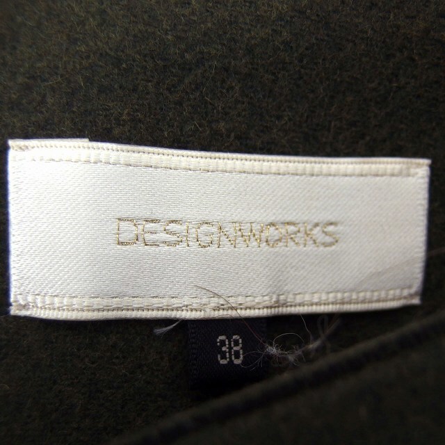DESIGNWORKS(デザインワークス)のデザインワークス スカート フレア ミニ カシミヤ混 ウール混 ニット 38 レディースのスカート(ミニスカート)の商品写真