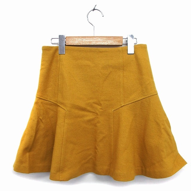 UNITED ARROWS(ユナイテッドアローズ)のユナイテッドアローズ スカート フレア ミニ ウール サイドジップ 無地 36  レディースのスカート(ミニスカート)の商品写真