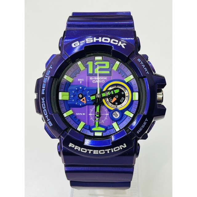 G-SHOCK(ジーショック)のG-SHOCK  ビッグケース アナデジ パープル GAC-110-6ADR メンズの時計(腕時計(デジタル))の商品写真