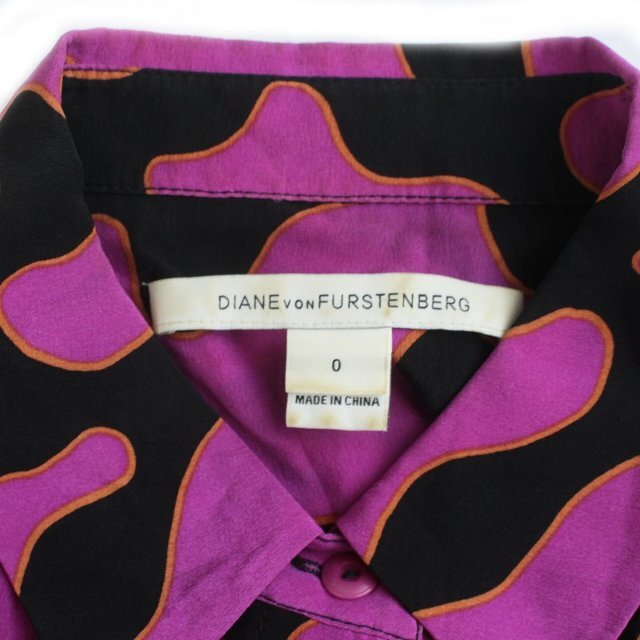 DIANE von FURSTENBERG(ダイアンフォンファステンバーグ)のダイアンフォンファステンバーグ ブラウス カジュアルシャツ 長袖 絹 シルク レディースのトップス(シャツ/ブラウス(長袖/七分))の商品写真