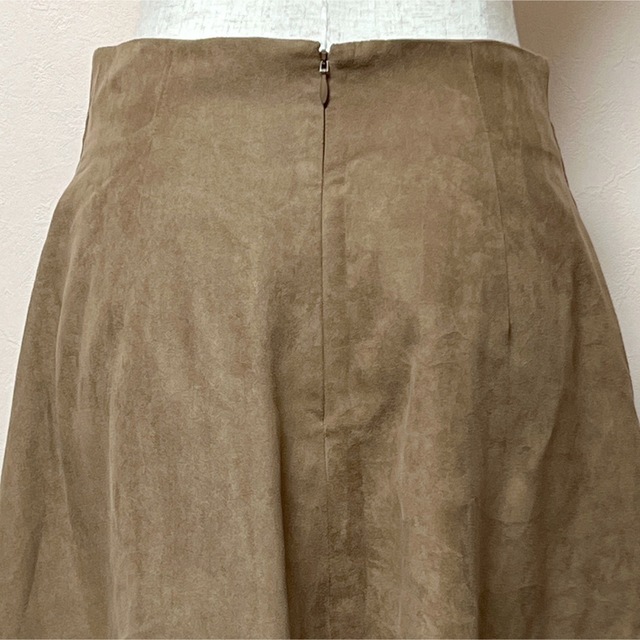 KBF(ケービーエフ)のKBFケービーエフ✨スカート フレアスカート ミモレ丈 ブラウンM レディースのスカート(ひざ丈スカート)の商品写真