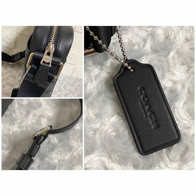 【美品】coach クロスボディ　ショルダーバッグ　シグネチャー　PVCレザー 4