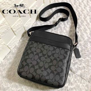 【美品】coach クロスボディ ショルダーバッグ シグネチャー PVC