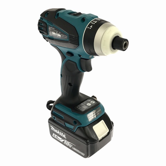 ▽【未使用】MAKITA マキタ TP141DRGX 4モード充電式インパクトドライバ 青 18V 6.0Ah バッテリー・充電器付 電動工具 