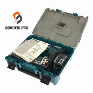 マキタ(Makita)の☆未使用品☆ makita マキタ 18V 充電式4モードインパクトドライバ TP141DRGX 青/ブルー バッテリー2個(18V 6.0Ah) 充電器 ケース付 63622(工具)