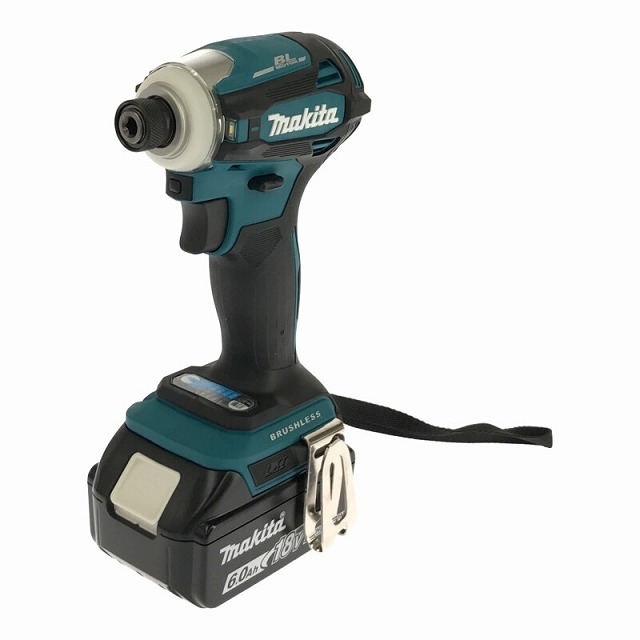 ☆未使用品 最新型☆makita マキタ 18V 充電式インパクトドライバ TD173DRGX 青/ブルー バッテリー2個(18V 6.0Ah) 充電器 ケース付 70577