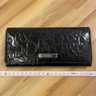 ピンキーアンドダイアン(Pinky&Dianne)のピンキーアンドダイアン/Pinky&Dianne ボタン留め 黒長財布 約4万円(財布)