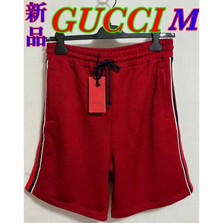 Gucci - 新品 GUCCI グッチ ハーフ パンツ GG柄 シマライン シェリーライン M