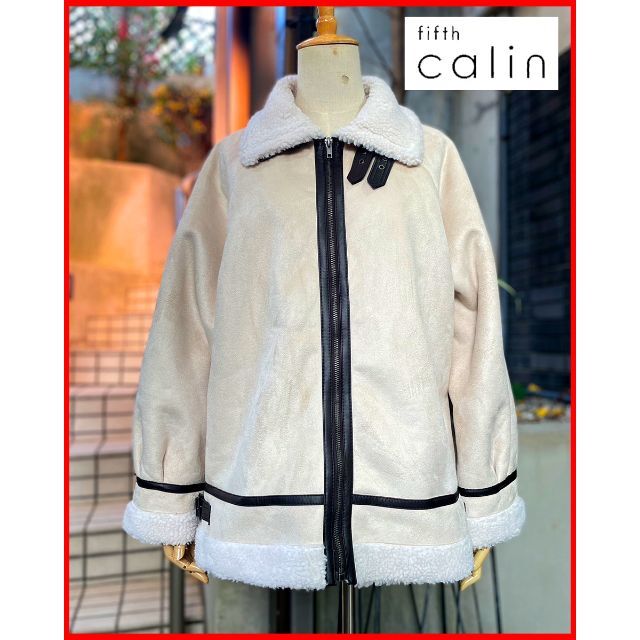 fifth(フィフス)のほぼ新品☆田中亜希子氏ｻｲｽﾞｾﾚｸﾄﾓﾃﾞﾙ【Calin】ﾎﾞｱJKT送料込 レディースのジャケット/アウター(その他)の商品写真