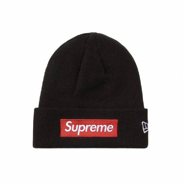 込み Supreme New Era Box Logo Beanie 黒