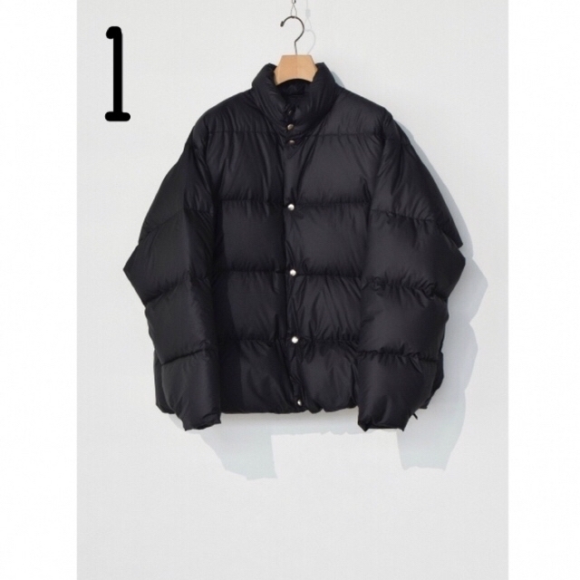 22AW/新品】comoli ダウンジャケット サイズ 1 ブラック 希少 ...
