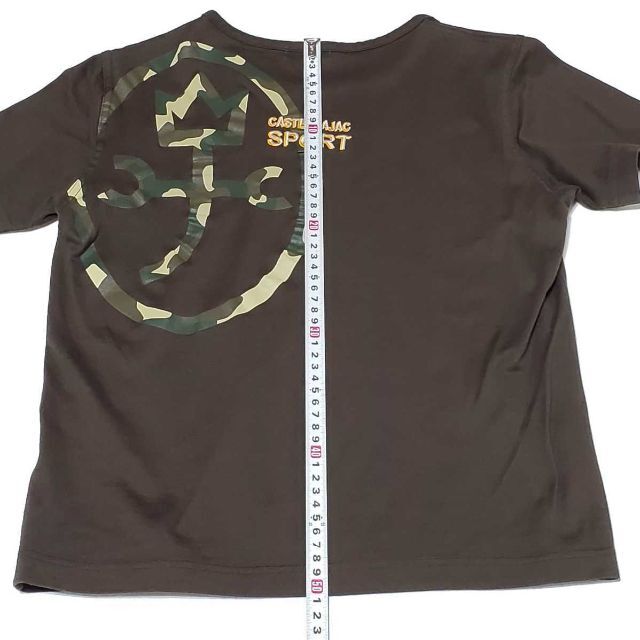 CASTELBAJAC(カステルバジャック)のCASTELBAJAC カステルバジャック 半袖Tシャツ ブラウン　サイズ2（約 レディースのトップス(Tシャツ(半袖/袖なし))の商品写真