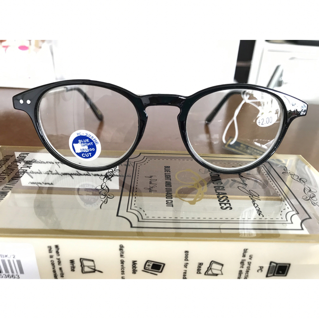 老眼鏡 +2.0 リーディンググラス レディースのファッション小物(サングラス/メガネ)の商品写真