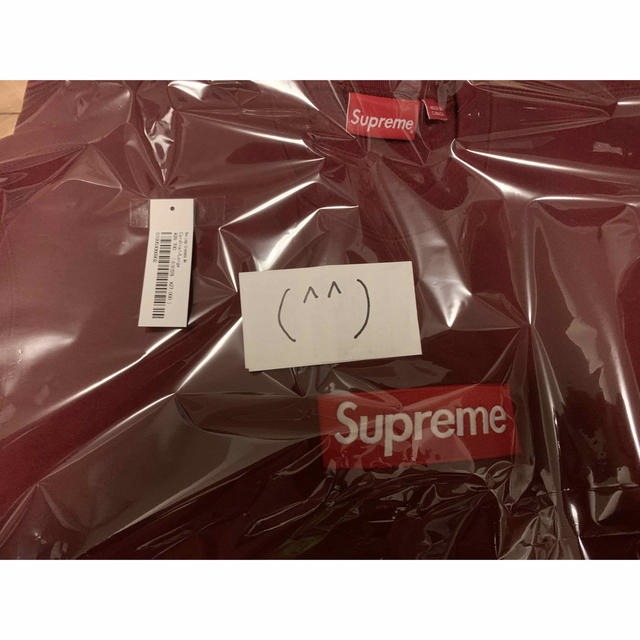最新のデザイン Supreme Box Logo Crewneck Cardinal L スウェット