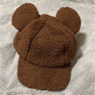 ディズニー(Disney)のディズニー　ミッキー　キャップ　ボアキャップ　ブラウン (キャラクターグッズ)