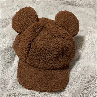 ディズニー(Disney)のディズニー　ミッキー　キャップ　ボアキャップ　ブラウン (キャラクターグッズ)