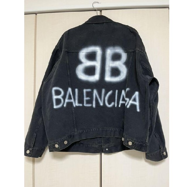 ファッション通販】 Balenciaga - バックロゴデニムジャケット AW