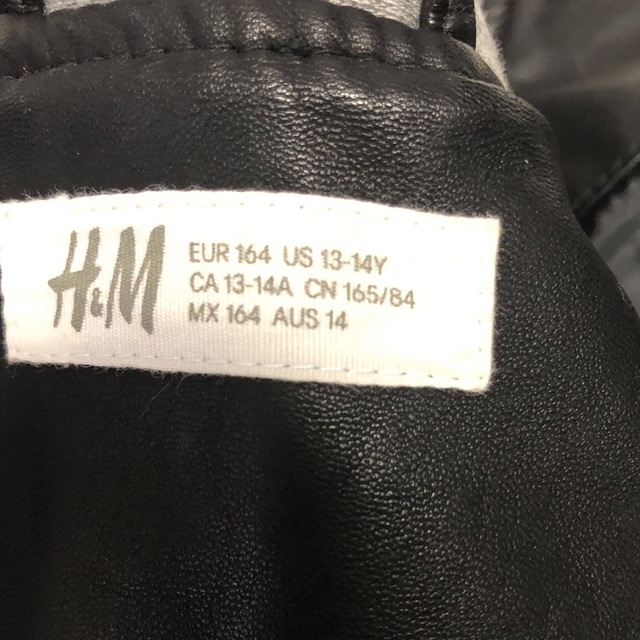 H&M(エイチアンドエム)のライダースジャケット　160センチ キッズ/ベビー/マタニティのキッズ服男の子用(90cm~)(ジャケット/上着)の商品写真