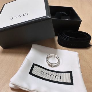 グッチ(Gucci)のGUCCI インターロッキングG スリムオープンバンド　リング(リング(指輪))