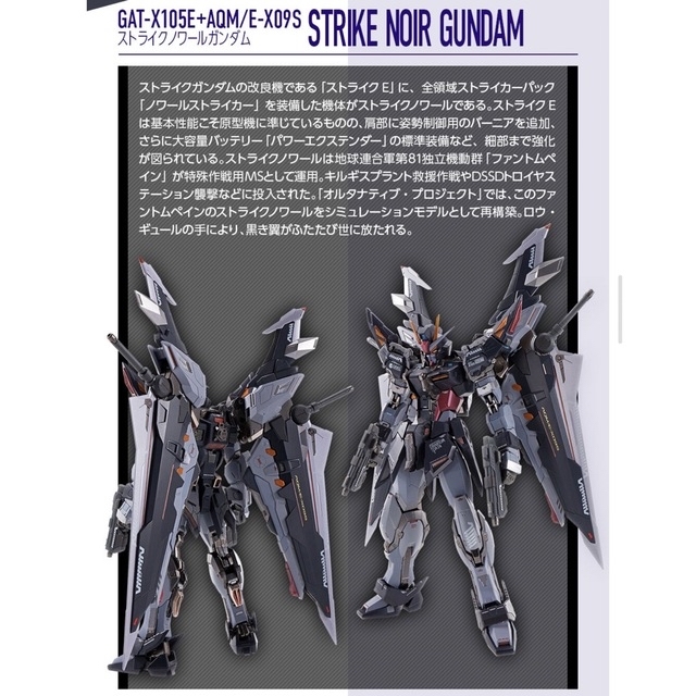 BANDAI NAMCO Entertainment - METAL BUILD ストライクノワール