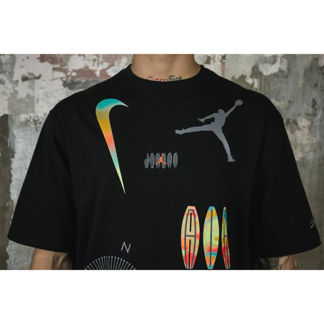 Jordan Brand（NIKE）(ジョーダン)の【NIKE】ナイキ　ジョーダン フライト MVP 半袖Tシャツ　ブラック メンズのトップス(Tシャツ/カットソー(半袖/袖なし))の商品写真