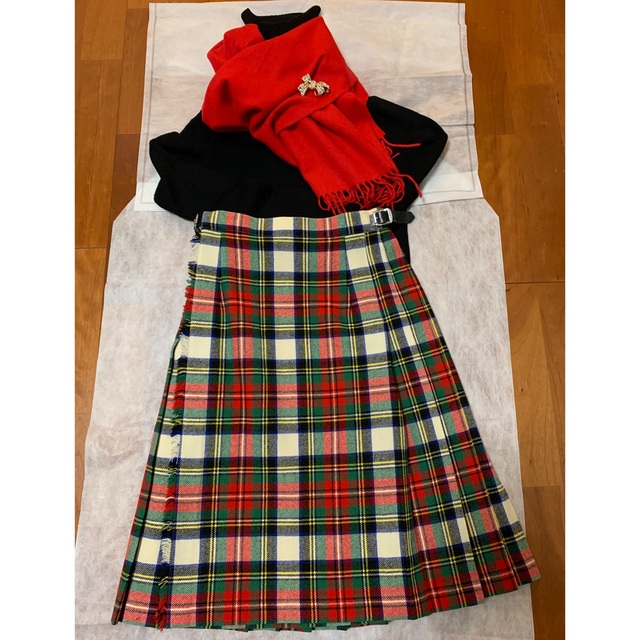 YORKLAND ヨークランド♡チェック柄ウールスカート♡7号 rondabalita.net
