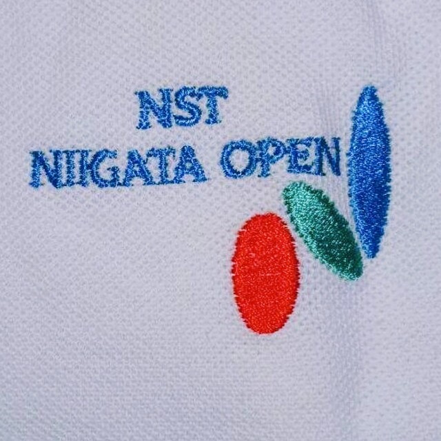 ポロシャツ LL ２枚セット NST NIIGATA OPEN ゴルフ 新品 メンズのトップス(ポロシャツ)の商品写真