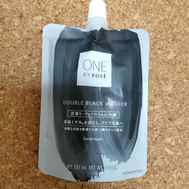 ONE BY KOSE（KOSE）(ワンバイコーセー)のONE BY KOSE ダブル ブラック ウォッシャー(140g)新品未使用 コスメ/美容のスキンケア/基礎化粧品(洗顔料)の商品写真