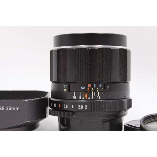 カビ曇り無し M42 SMC TAKUMAR 35mm F2 メタルフード他付き