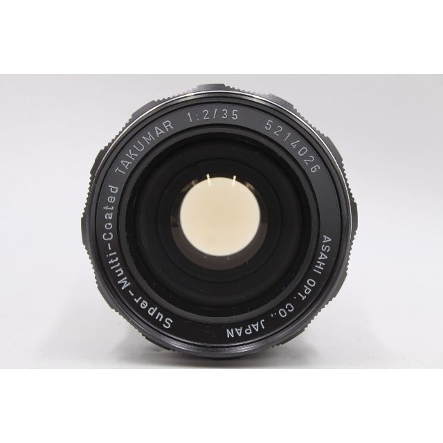 PENTAX(ペンタックス)のカビ曇り無し M42 SMC TAKUMAR 35mm F2 メタルフード他付き スマホ/家電/カメラのカメラ(レンズ(単焦点))の商品写真